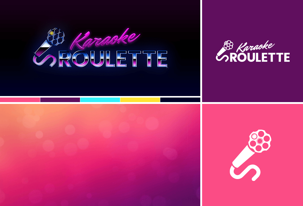 Karaoke Roulette logo and branding